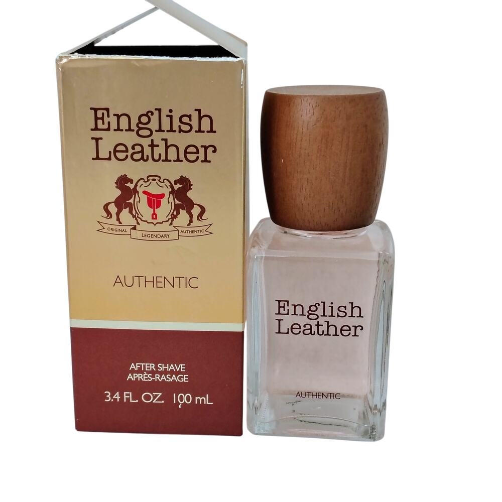English Leather Authentic Aftershave Splash For Men 3.4 oz Vintage Discontinue